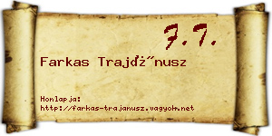 Farkas Trajánusz névjegykártya