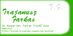trajanusz farkas business card